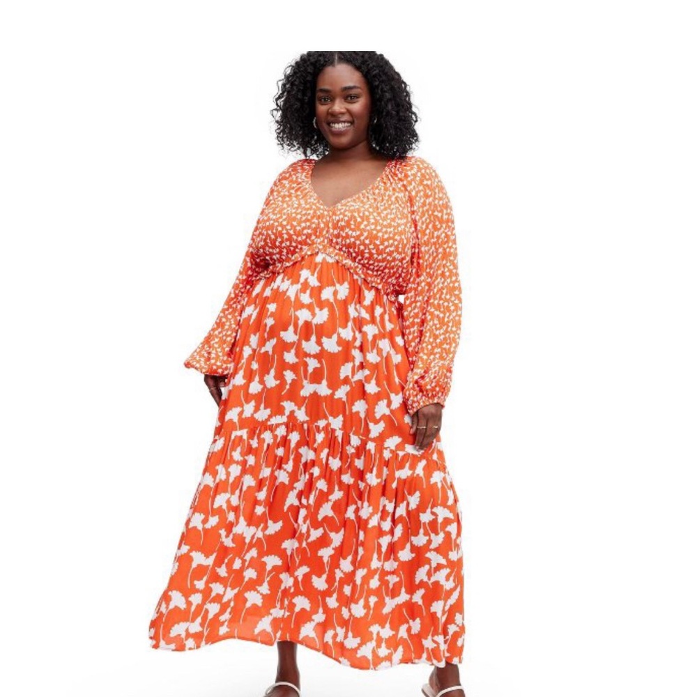 Diane Von Furstenberg Ginkgo Cherry Tomato Dress XL